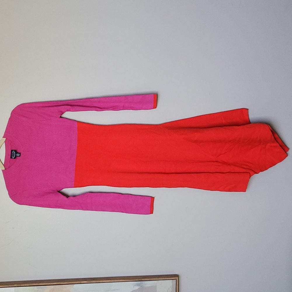 SCOOP Womens Asymmetrical Dress, Long Sleeve